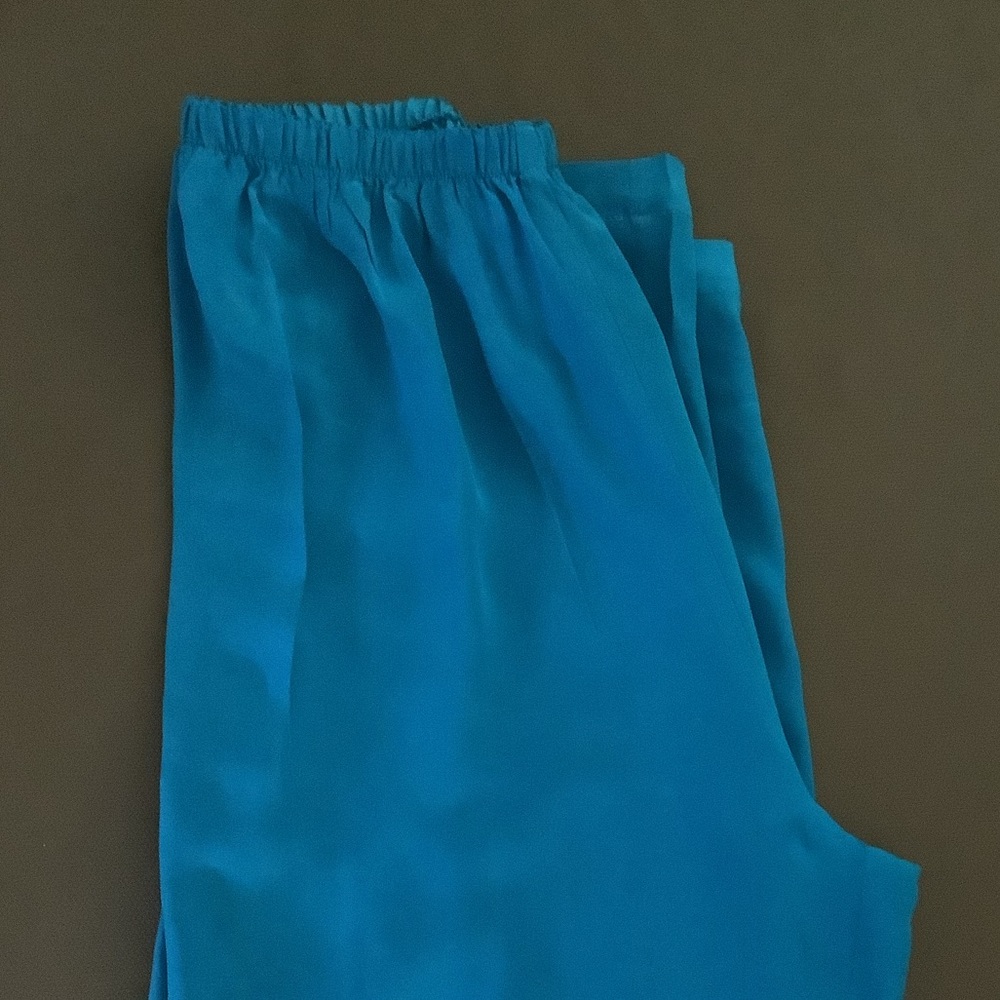 Simple silk slacks